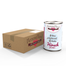KARMA HERZENS HUND Hirsch 12 x 400 g Grain Free (70% ekologicznego jelenia)