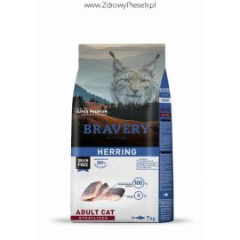 Karma dla kota Bravery Herring Sterilized 7 kg GRAIN FREE (śledź)