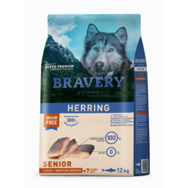 Karma Bravery Herring Senior Medium/Large Breeds 12 kg GRAIN FREE (śledź)